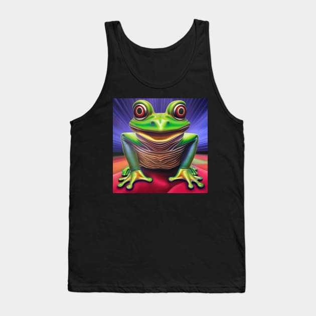 Frogger Spirit Animal (6) - Trippy Psychedelic Frog Tank Top by TheThirdEye